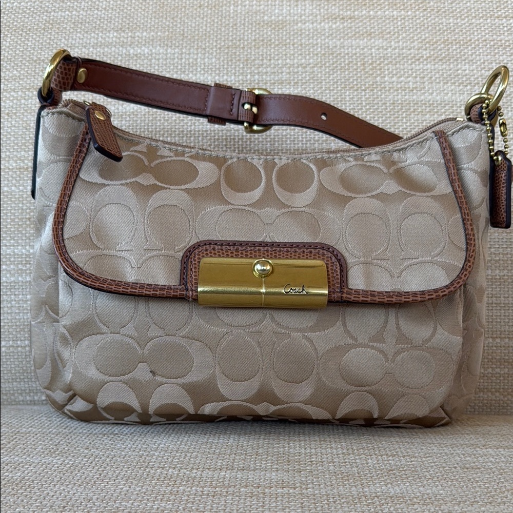 Coach Beige Signature Bag